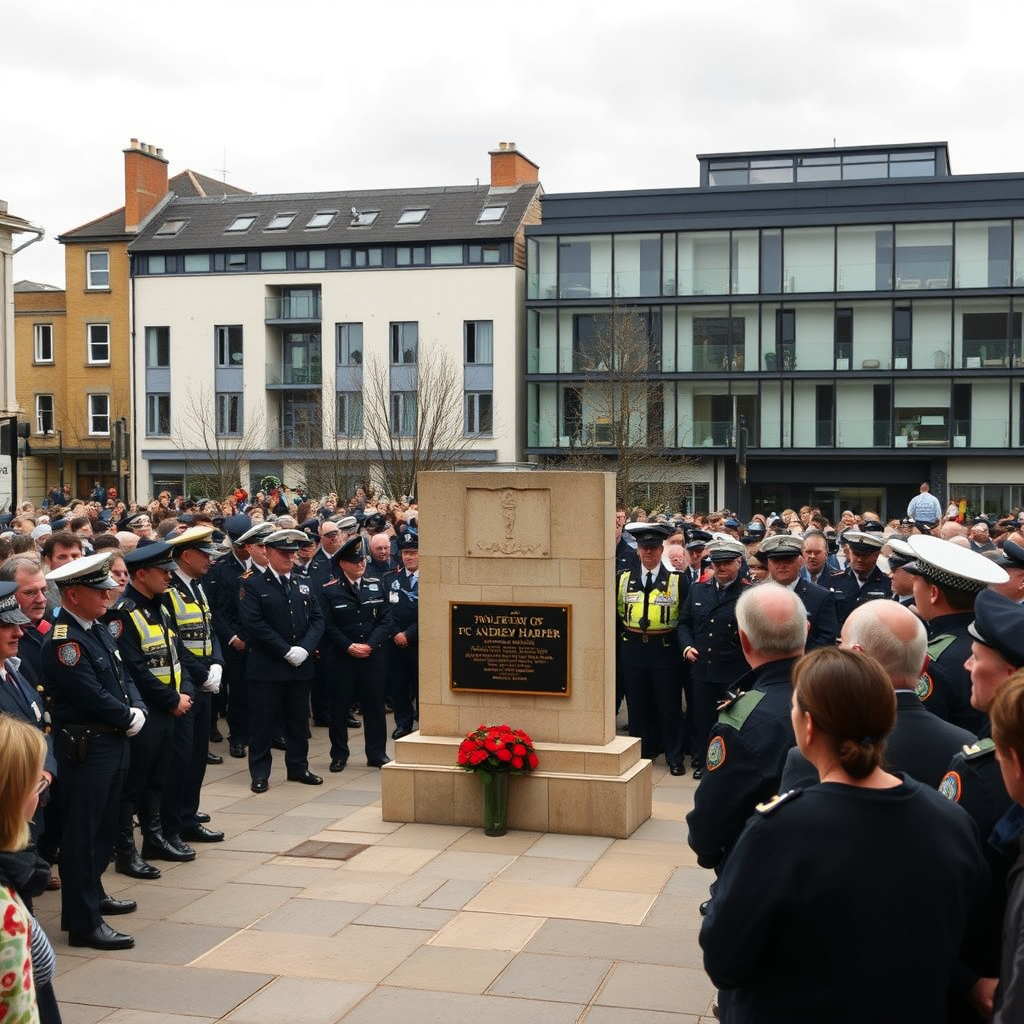 Hundreds gather in Oxford for PC memorial plaque unveiling